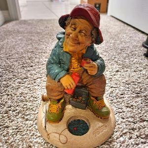 Ice Fishermen Walk On Water Figurine 1994 Cairn Lee Sievers 6 1/2 in X 5